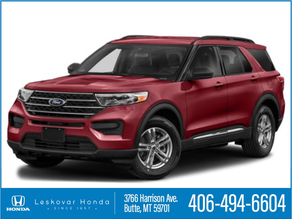 Rapid Red Metallic Tinted Clearcoat 2020 Ford Explorer SUV / Crossover All-Wheel Drive Automatic