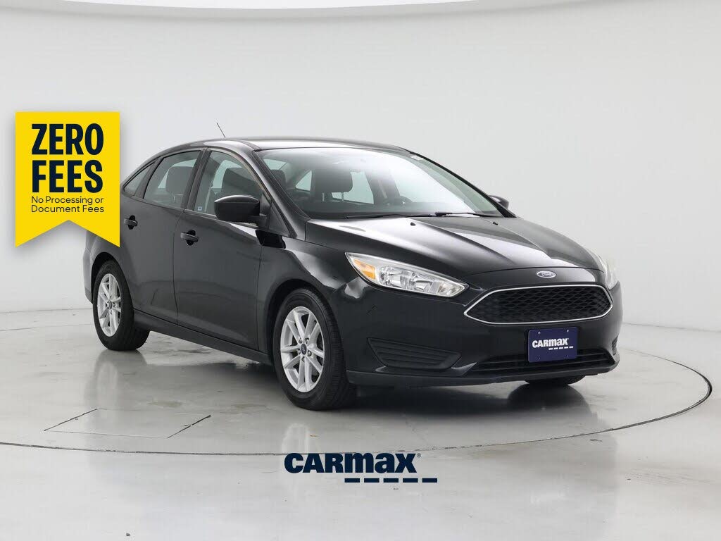 Black 2018 Ford Focus Sedan Front-Wheel Drive Automatic