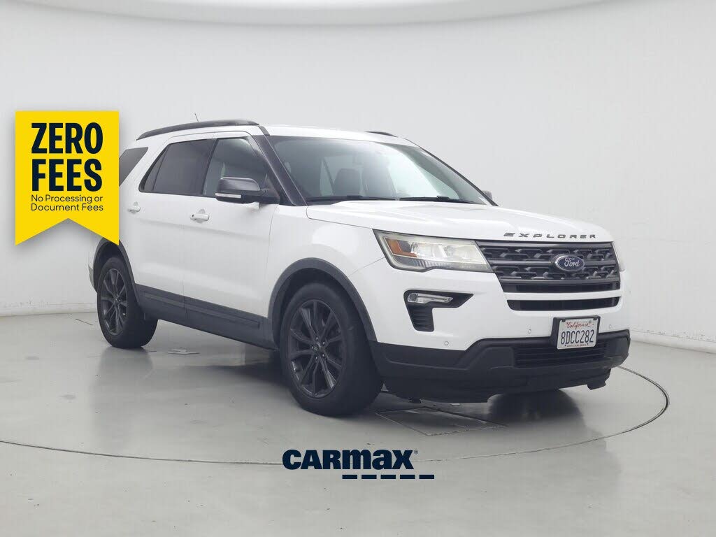 White 2018 Ford Explorer SUV / Crossover Front-Wheel Drive Automatic