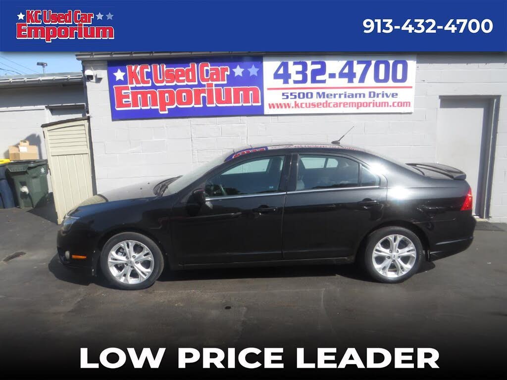 Black 2012 Ford Fusion Sedan Front-Wheel Drive Automatic