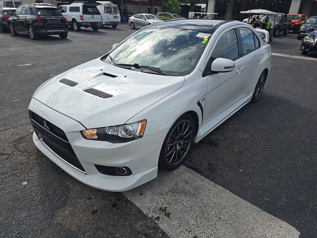 White 2015 Mitsubishi Lancer Evolution Sedan All-Wheel Drive 5-Speed Manual