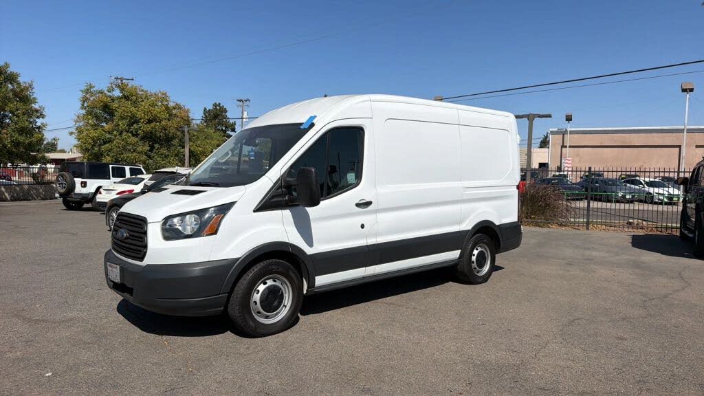 White 2018 Ford Transit Cargo Van Rear-Wheel Drive 6-Speed Automatic Overdrive