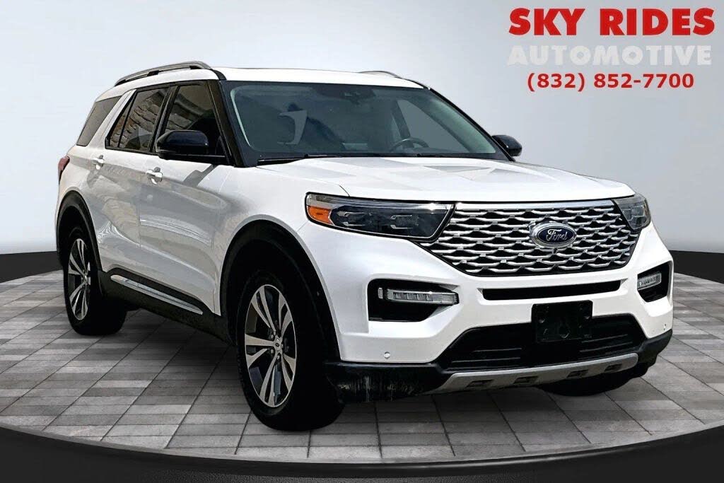 White 2020 Ford Explorer SUV / Crossover All-Wheel Drive Automatic