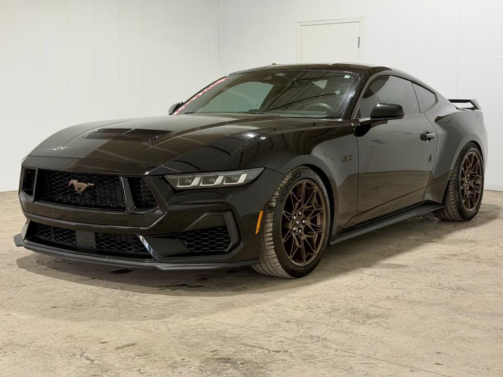 Black 2024 Ford Mustang Coupe Rear-Wheel Drive Manual