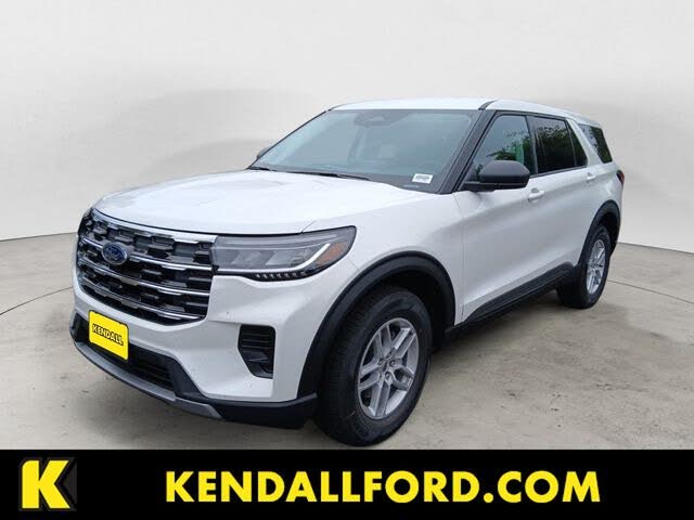 White Metallic 2026 Ford Explorer SUV / Crossover All-Wheel Drive Automatic