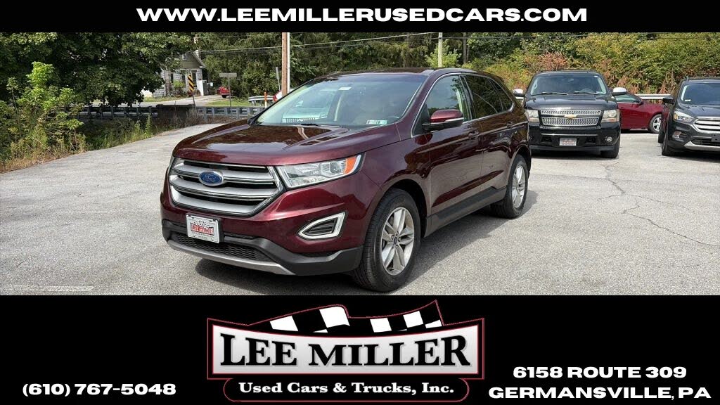 Red (Burgundy) 2017 Ford Edge SUV / Crossover All-Wheel Drive 6-Speed Automatic