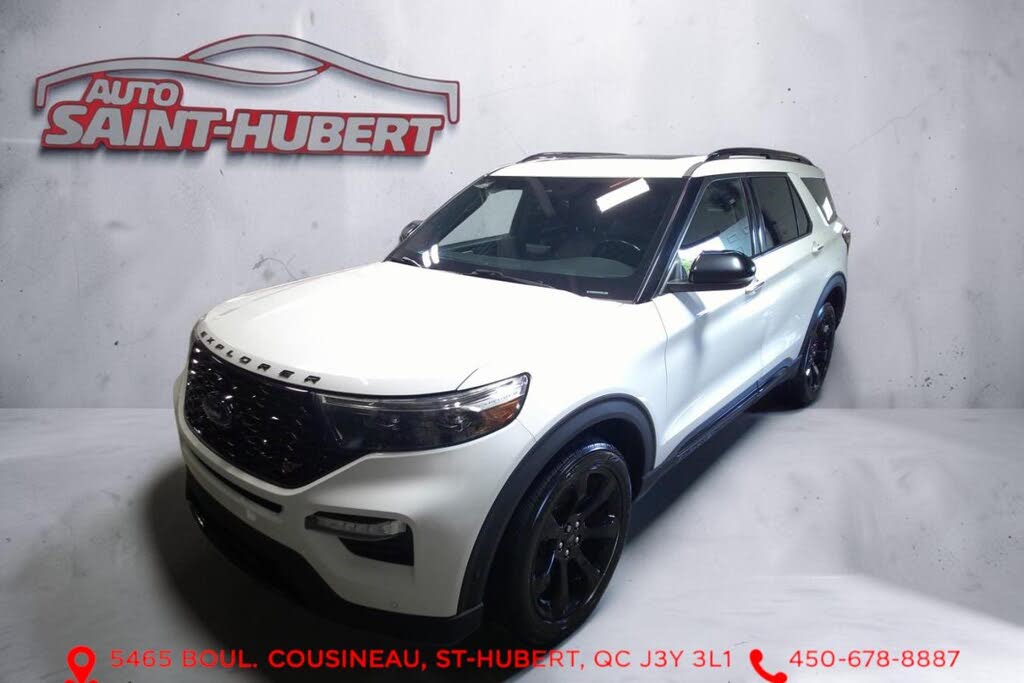 White 2020 Ford Explorer SUV / Crossover All-Wheel Drive Automatic