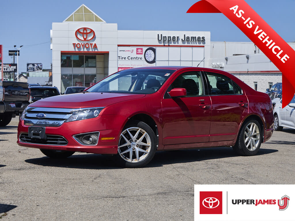 Red 2012 Ford Fusion Sedan Front-Wheel Drive Automatic