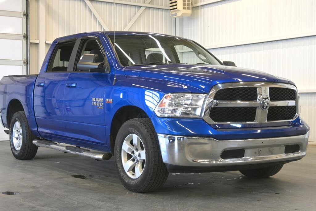 Blue 2019 RAM 1500 Pickup Truck Four-Wheel Drive Automatic