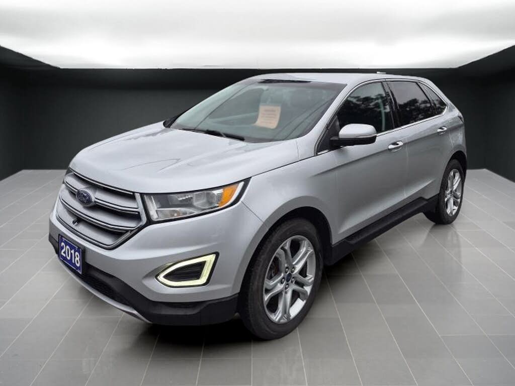 Silver 2018 Ford Edge SUV / Crossover All-Wheel Drive Automatic