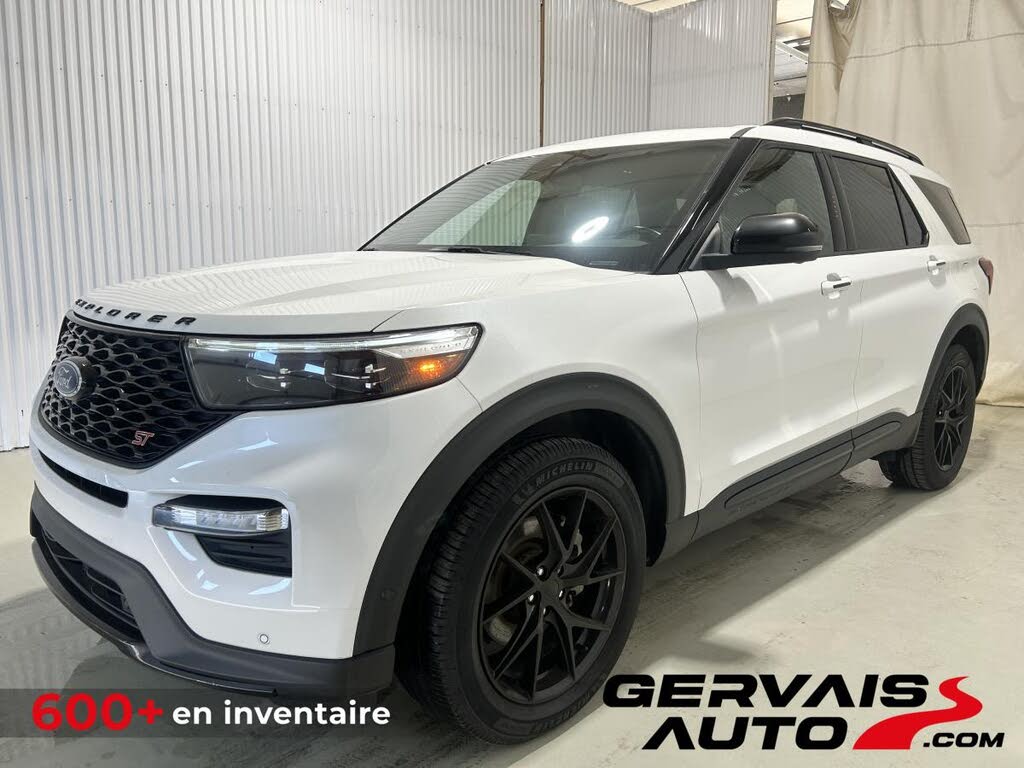 White 2020 Ford Explorer SUV / Crossover All-Wheel Drive Automatic
