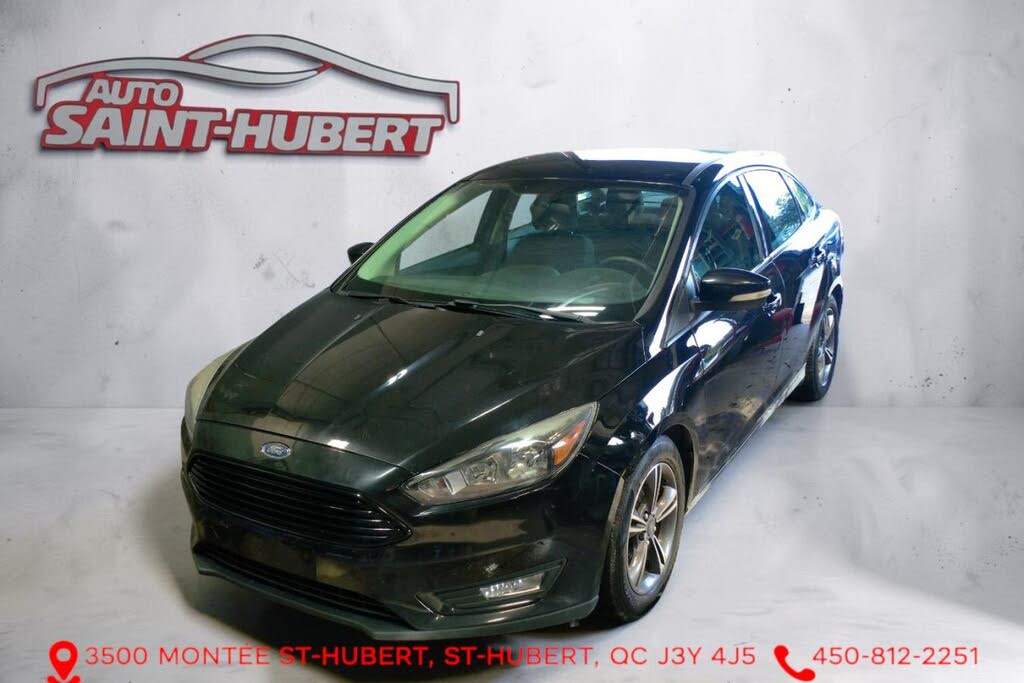 Black 2017 Ford Focus Sedan Front-Wheel Drive Automatic
