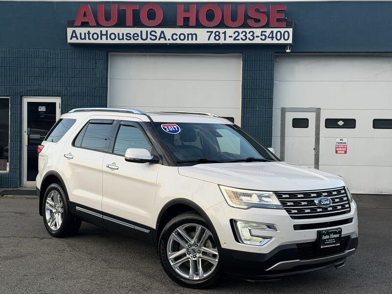 White 2017 Ford Explorer SUV / Crossover All-Wheel Drive Automatic