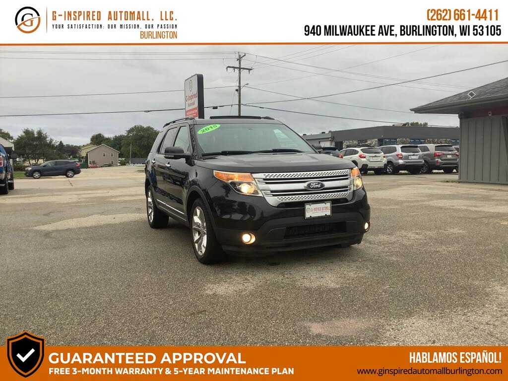 Tuxedo Black Metallic 2015 Ford Explorer SUV / Crossover All-Wheel Drive Automatic
