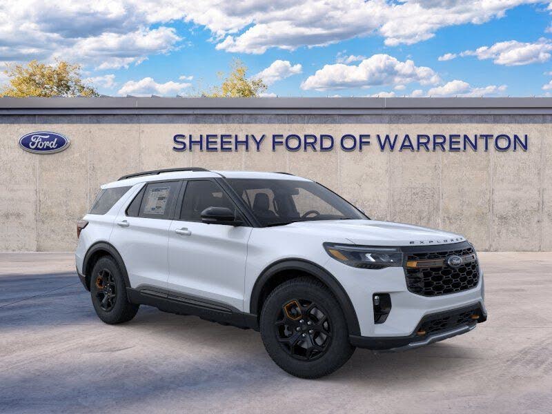 Space White Metallic 2026 Ford Explorer SUV / Crossover All-Wheel Drive Automatic