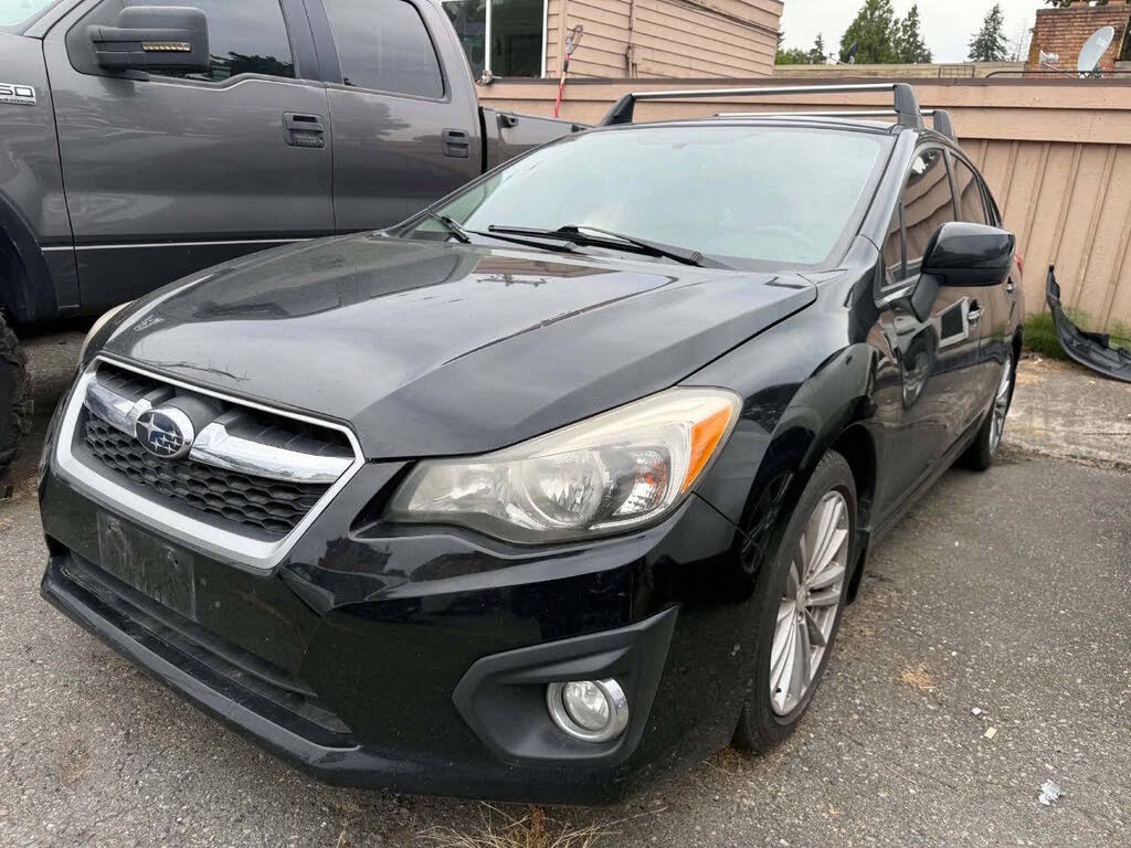 Black 2012 Subaru Impreza Hatchback All-Wheel Drive Continuously Variable Transmission