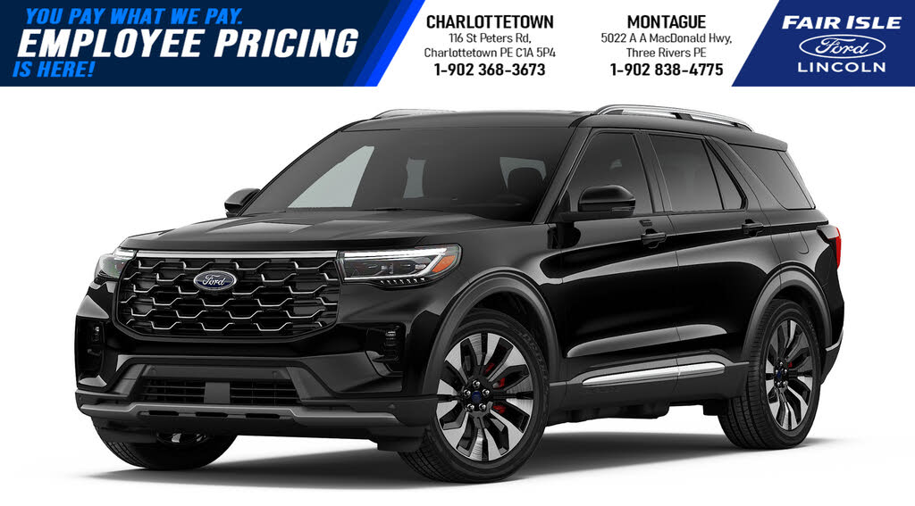 AGATE BLACK METALLIC 2026 Ford Explorer SUV / Crossover All-Wheel Drive Automatic