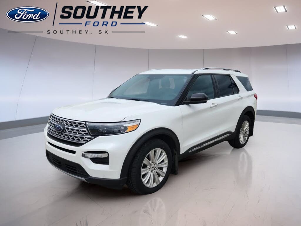 White 2020 Ford Explorer SUV / Crossover All-Wheel Drive Automatic