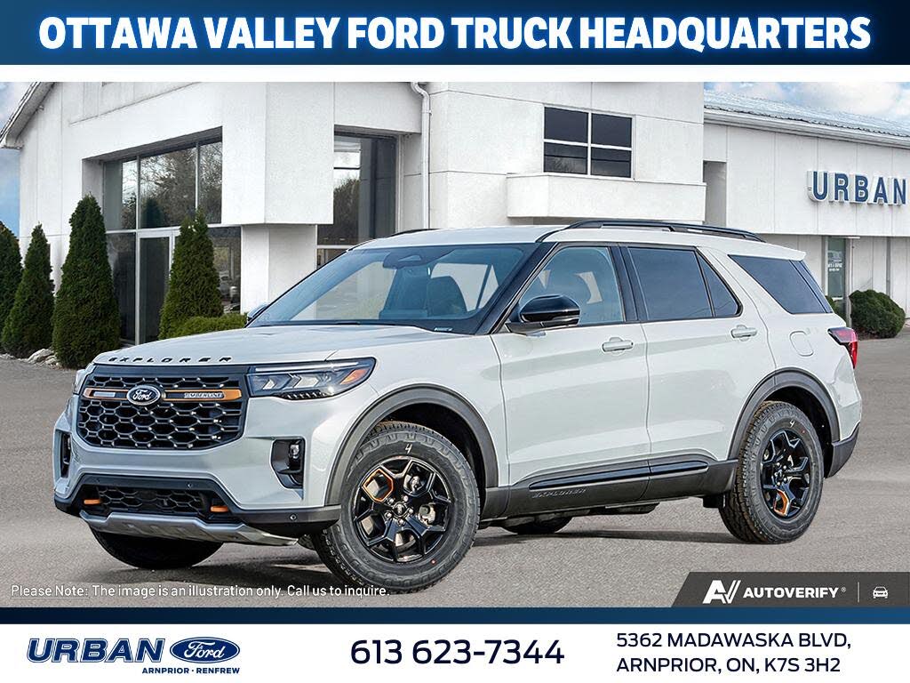 White 2026 Ford Explorer SUV / Crossover All-Wheel Drive Automatic