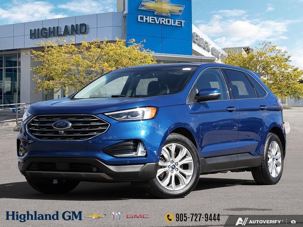 Blue 2020 Ford Edge SUV / Crossover All-Wheel Drive Automatic
