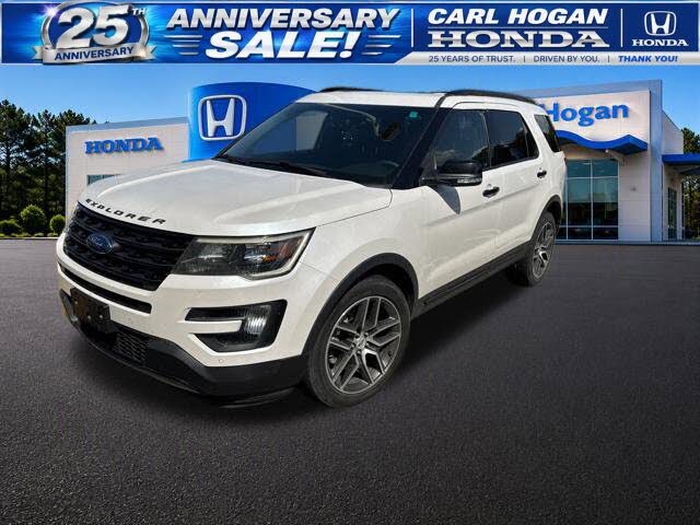 White Platinum Clearcoat Metallic 2016 Ford Explorer SUV / Crossover All-Wheel Drive 6-Speed Automatic