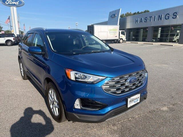 Blue Metallic 2022 Ford Edge SUV / Crossover All-Wheel Drive 8-Speed Automatic