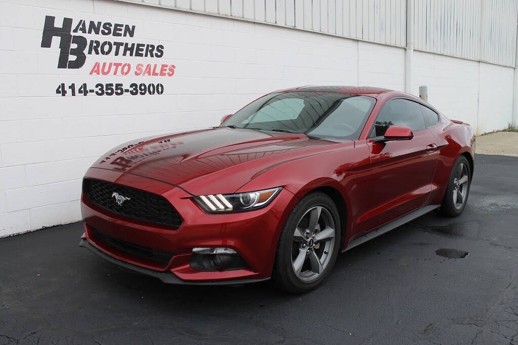 Red 2017 Ford Mustang Coupe Rear-Wheel Drive 6-Speed Automatic
