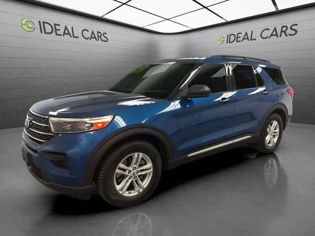Blue 2020 Ford Explorer SUV / Crossover Rear-Wheel Drive Automatic