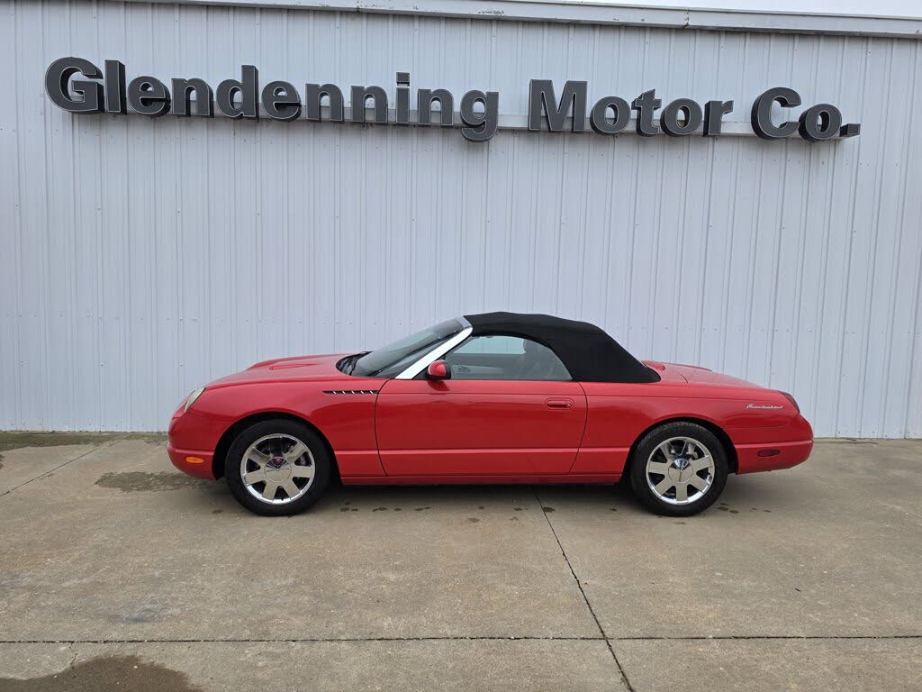 Red 2002 Ford Thunderbird Convertible Rear-Wheel Drive Automatic