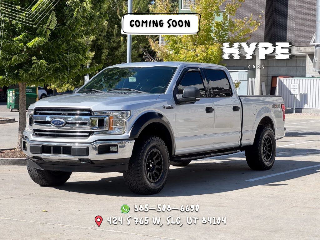 Silver 2018 Ford F-150 Pickup Truck Four-Wheel Drive Automatic