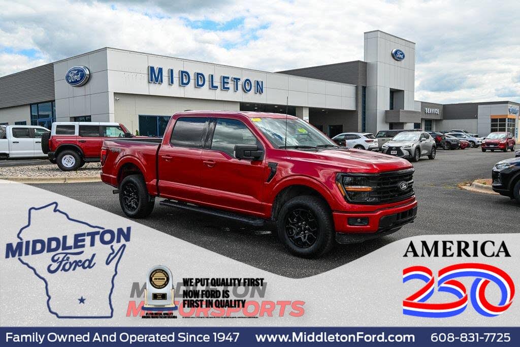 Rapid Red Metallic Tinted Clearcoat 2024 Ford F-150 Pickup Truck Four-Wheel Drive Automatic