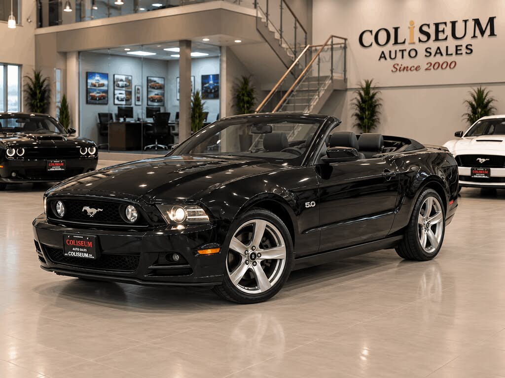 Black 2014 Ford Mustang Convertible Rear-Wheel Drive Automatic