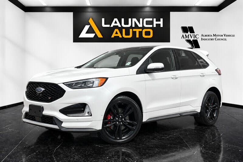 Star White Metallic Tri-Coat 2020 Ford Edge SUV / Crossover All-Wheel Drive Automatic