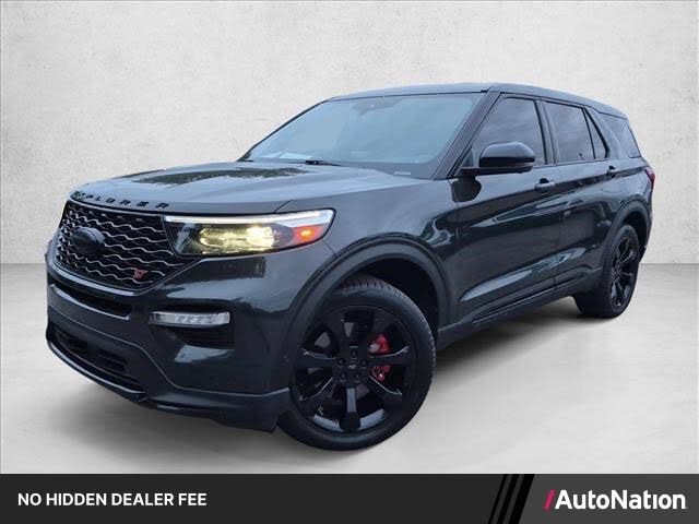 Forged Green Metallic 2022 Ford Explorer SUV / Crossover All-Wheel Drive Automatic