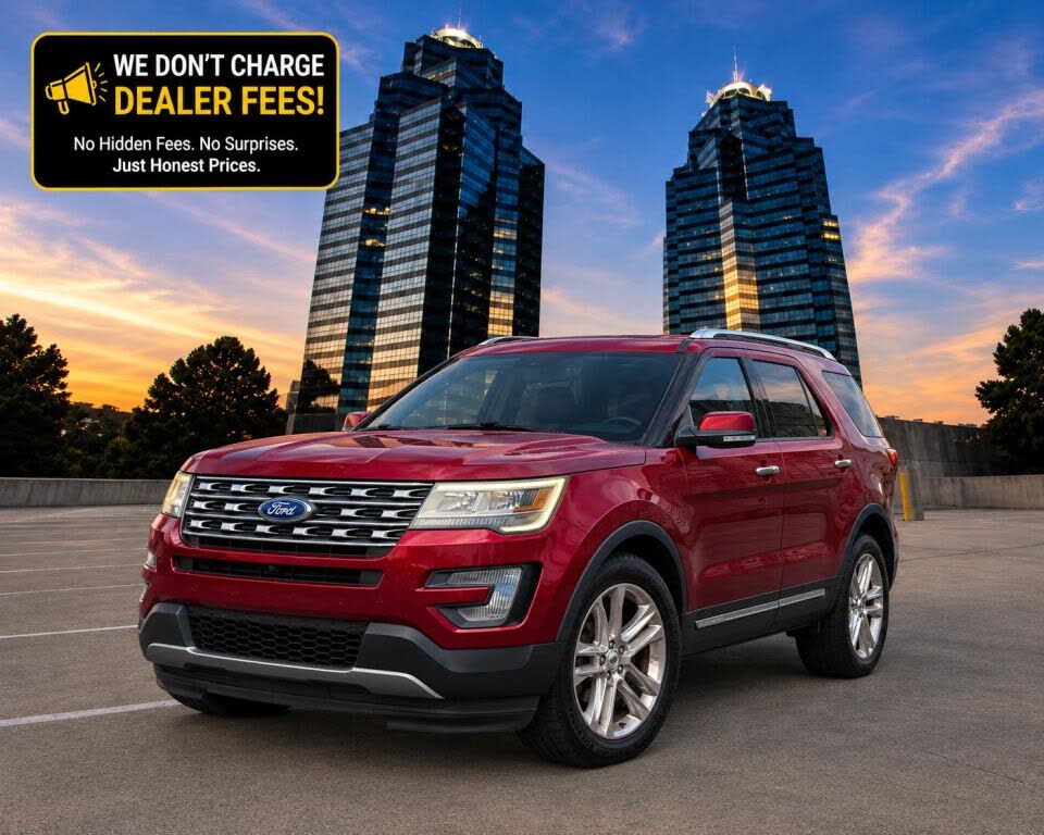 Red 2017 Ford Explorer SUV / Crossover Front-Wheel Drive 6-Speed Automatic