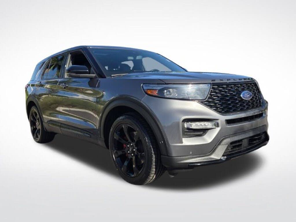 Gray 2022 Ford Explorer SUV / Crossover Rear-Wheel Drive Automatic