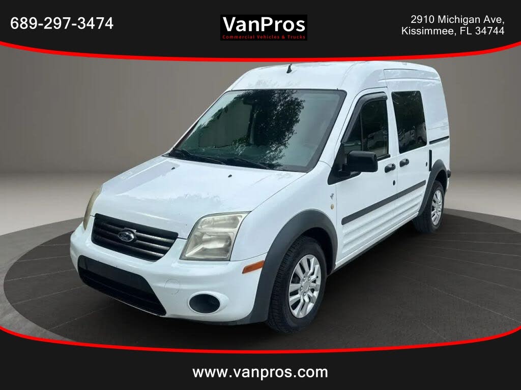 White 2012 Ford Transit Connect Van Front-Wheel Drive 4-Speed Automatic Overdrive