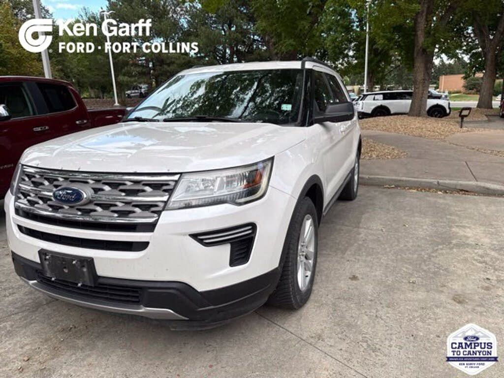 White 2018 Ford Explorer SUV / Crossover All-Wheel Drive Automatic