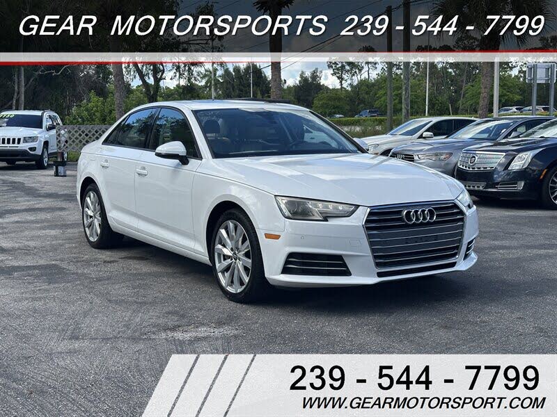 Glacier White Metallic 2017 Audi A4 Sedan Front-Wheel Drive 7-Speed Automatic