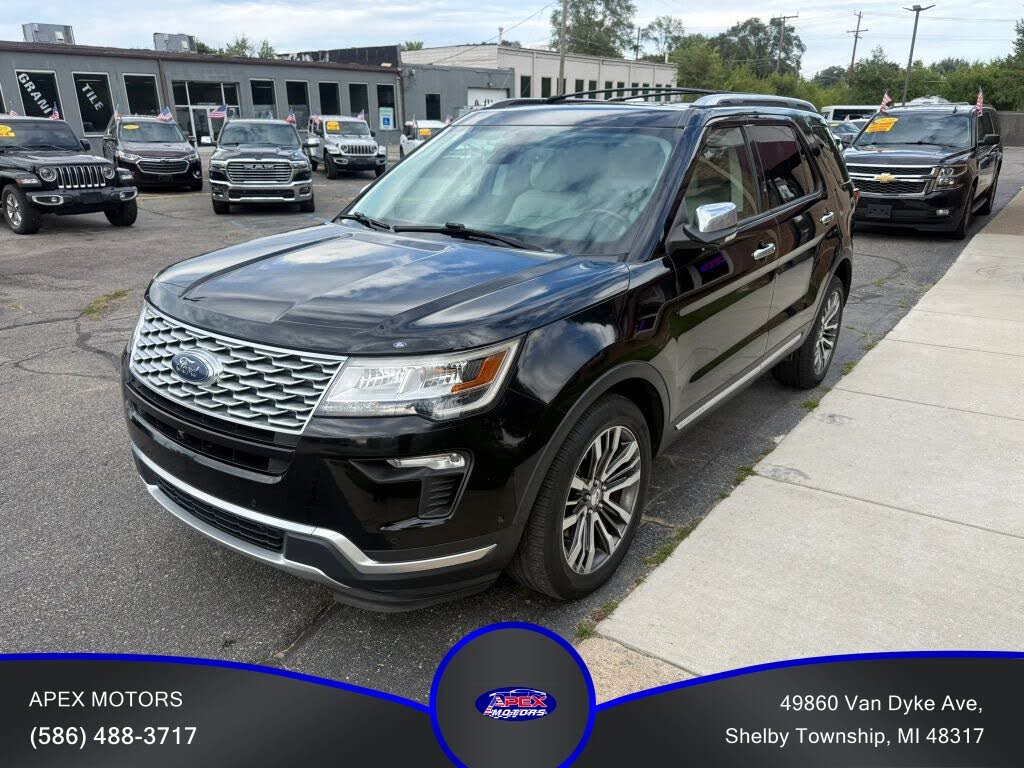 Black 2018 Ford Explorer SUV / Crossover All-Wheel Drive 6-Speed Automatic