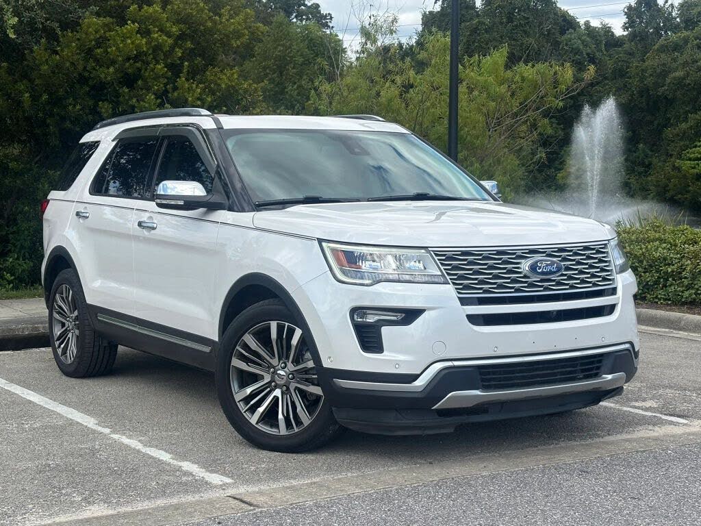 White 2018 Ford Explorer SUV / Crossover All-Wheel Drive 6-Speed Automatic