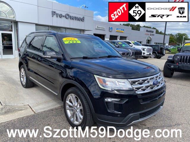 Shadow Black 2018 Ford Explorer SUV / Crossover All-Wheel Drive 6-Speed Automatic