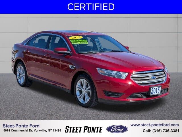 Ruby Red Metallic 2015 Ford Taurus Sedan Front-Wheel Drive 6-Speed Automatic