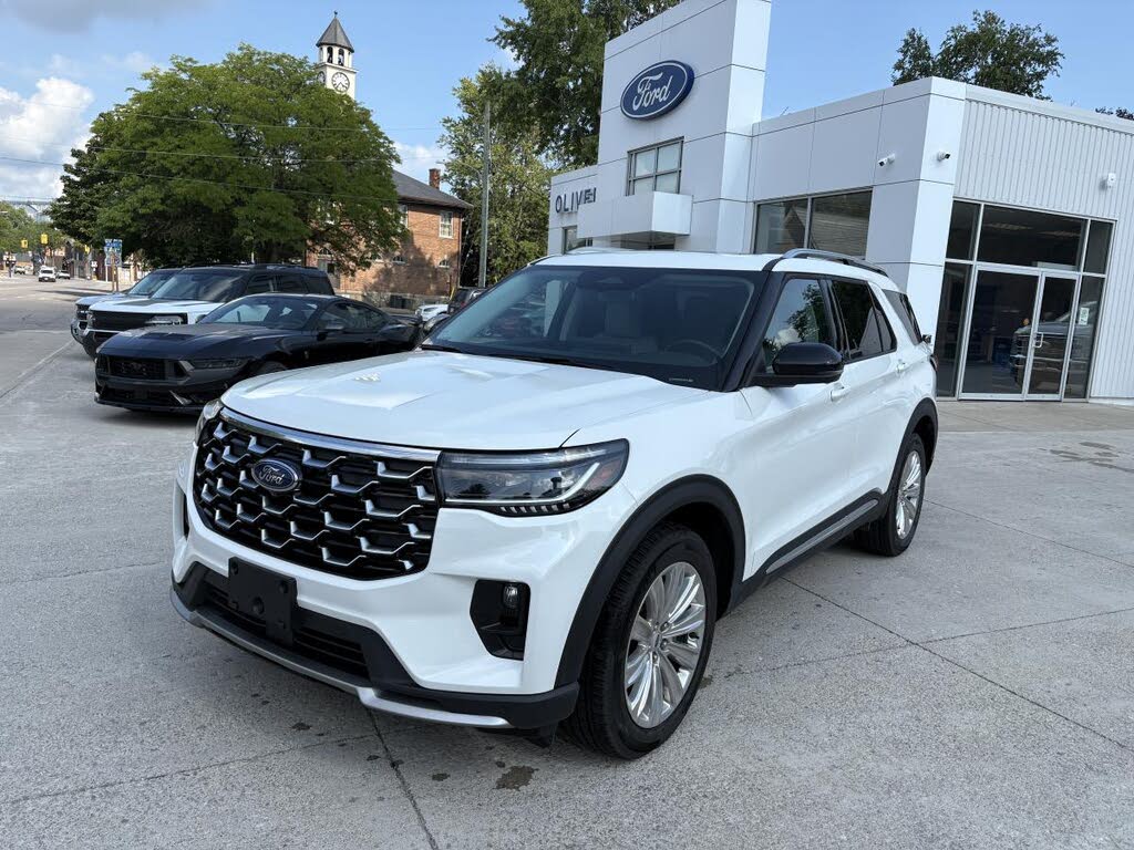 Star White Metallic Tri-Coat (AZ) 2025 Ford Explorer SUV / Crossover All-Wheel Drive Automatic