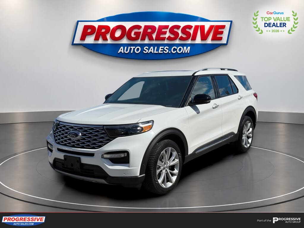 White 2021 Ford Explorer SUV / Crossover All-Wheel Drive Automatic