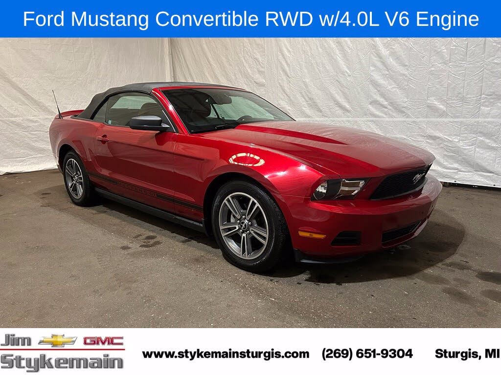 Red Candy Metallic w/Tinted Clearcoat 2010 Ford Mustang Convertible Rear-Wheel Drive 5-Speed Automatic