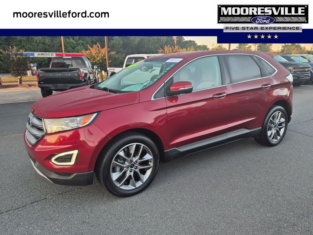 Red 2017 Ford Edge SUV / Crossover Front-Wheel Drive Automatic