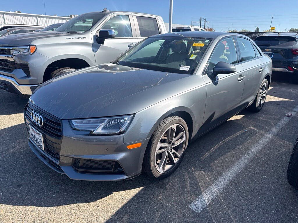 Monsoon Gray Metallic 2019 Audi A4 Sedan Front-Wheel Drive 7-Speed Automatic
