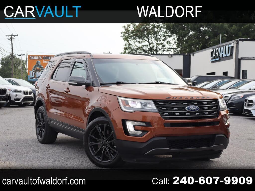 Orange 2017 Ford Explorer SUV / Crossover All-Wheel Drive Automatic