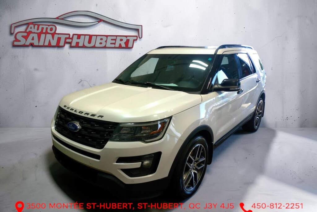 White 2016 Ford Explorer SUV / Crossover All-Wheel Drive Automatic
